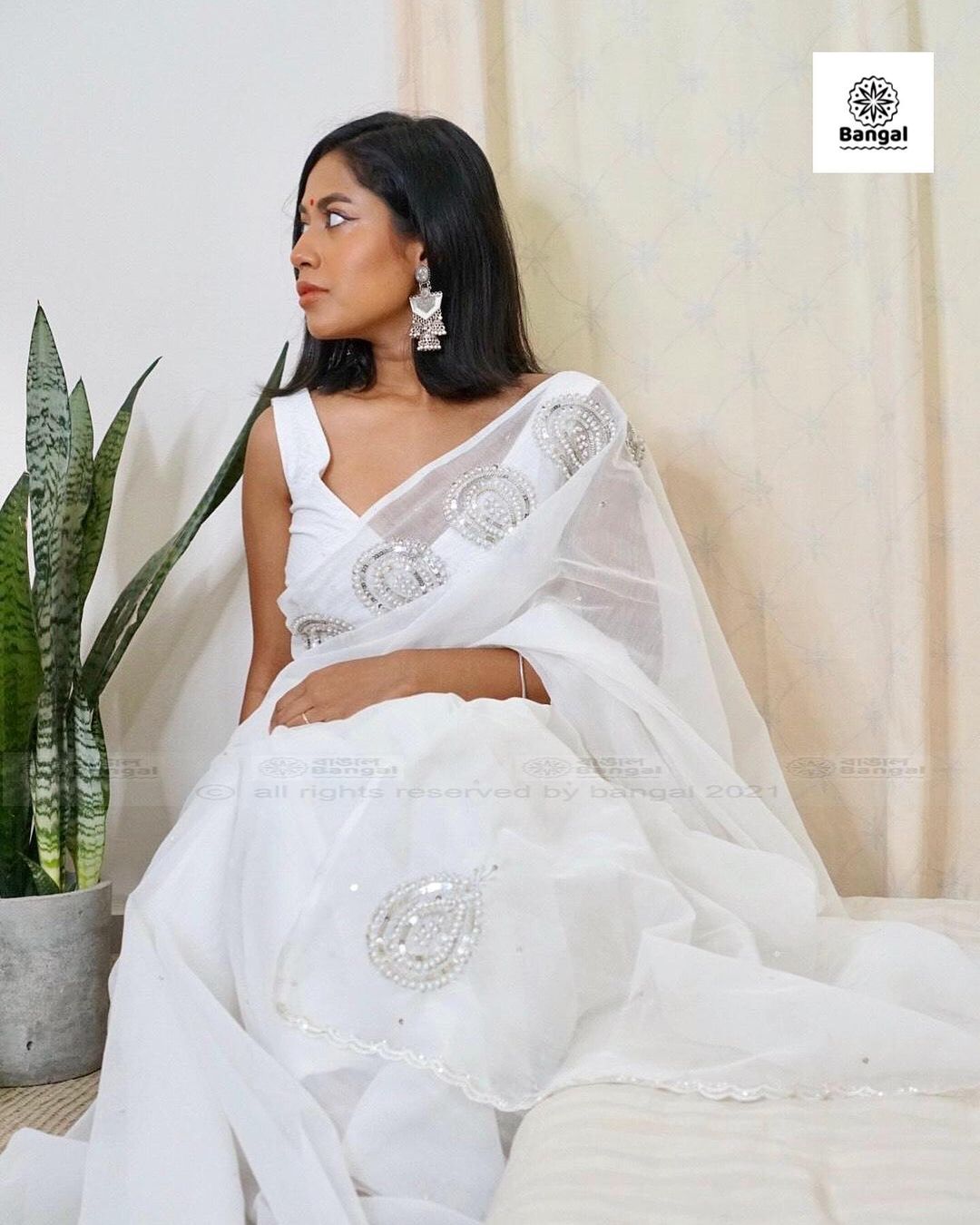 Half Silk zardosi