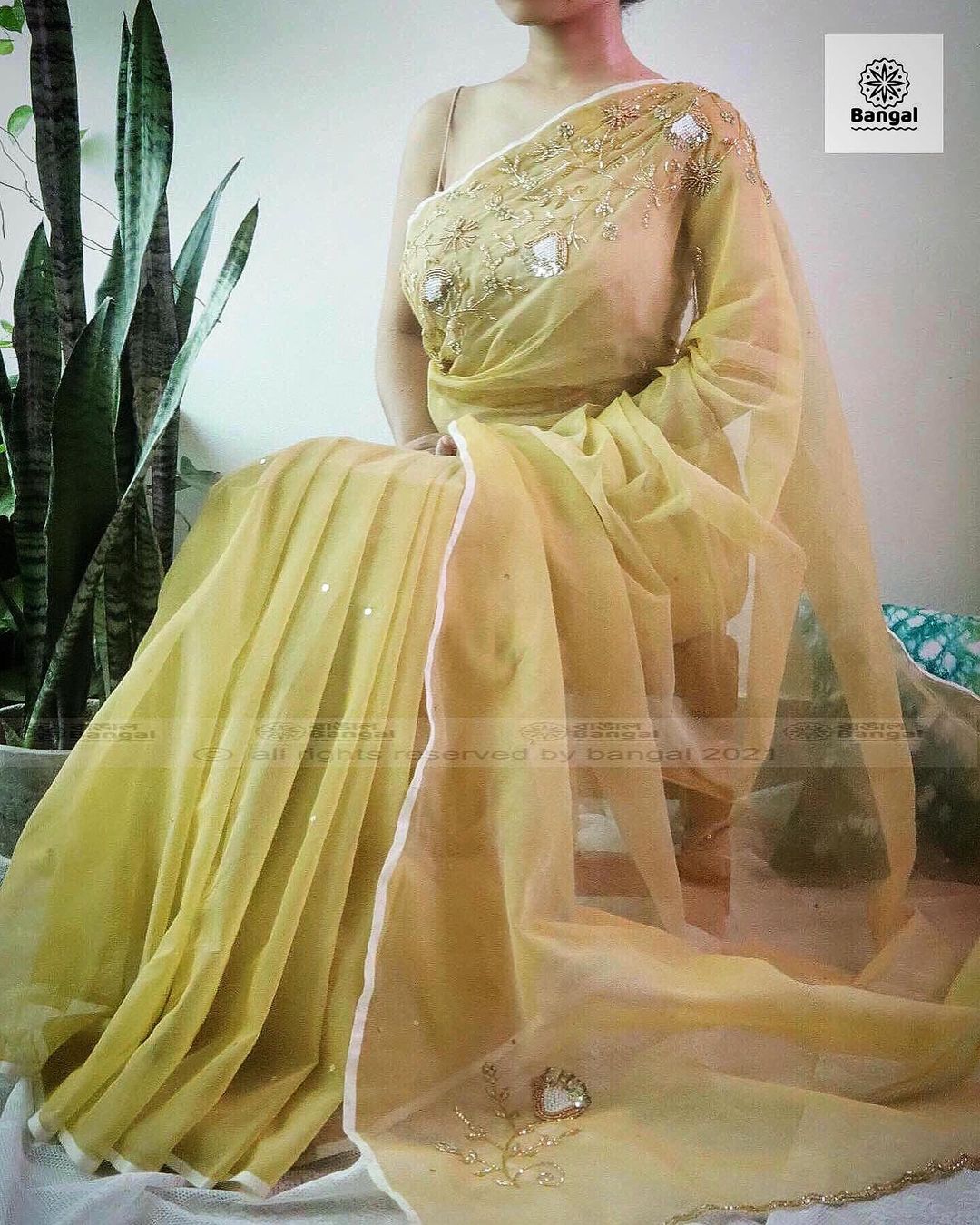 Zardosi Half Silk